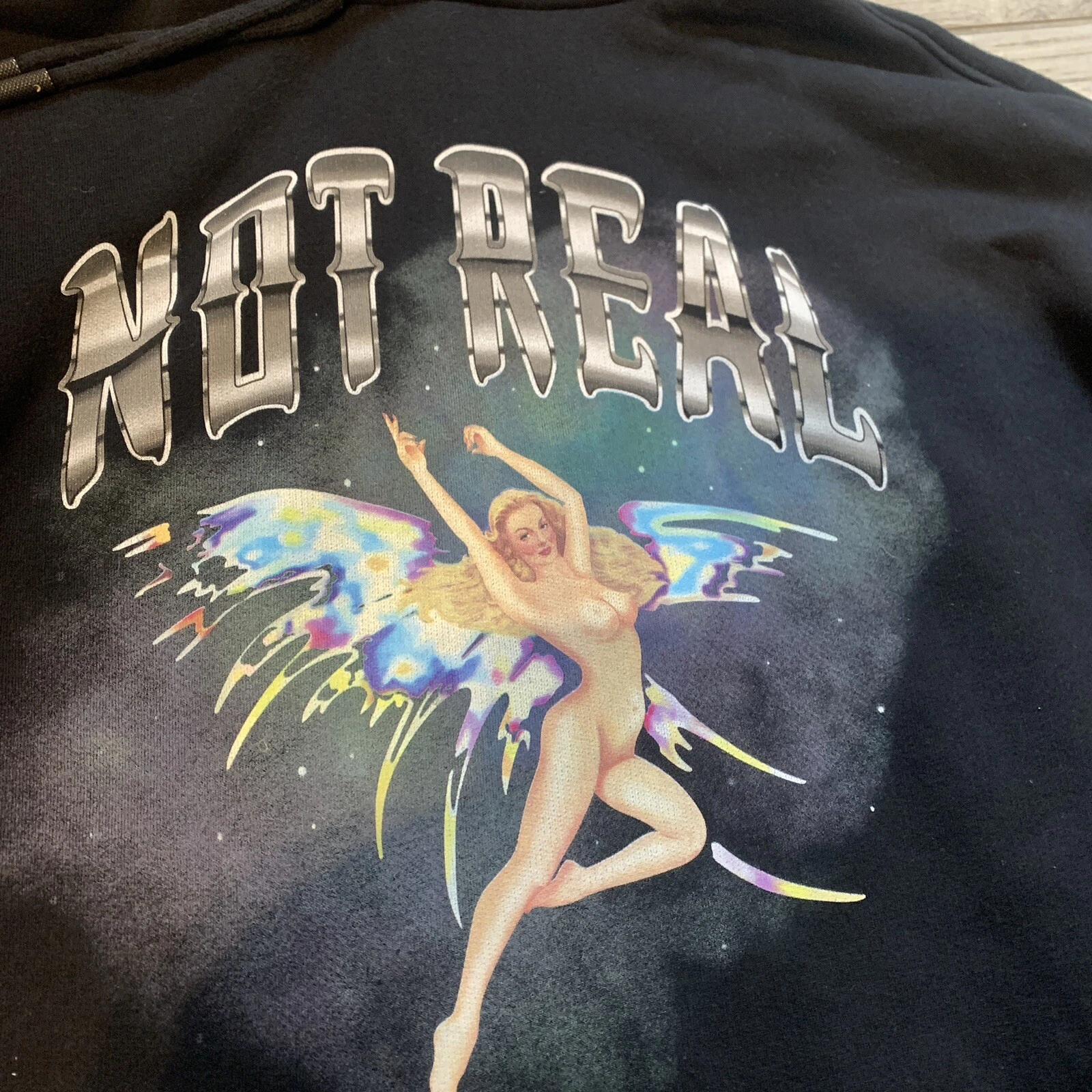 OFF WHITE Maglione con cappuccio da uomo bianco sporco taglia top in foto su nastro