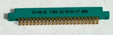 TRW Cinch 44 Pin Edge Connector W/Solder Tabs Gold Plated 251-22-50-177