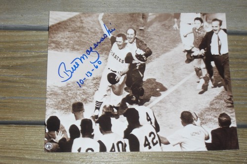 Bill Mazeroski Pittsburg Pirates Great Autographed 8x10 Sepia Photo - 1960 WS HR - Picture 6 of 7