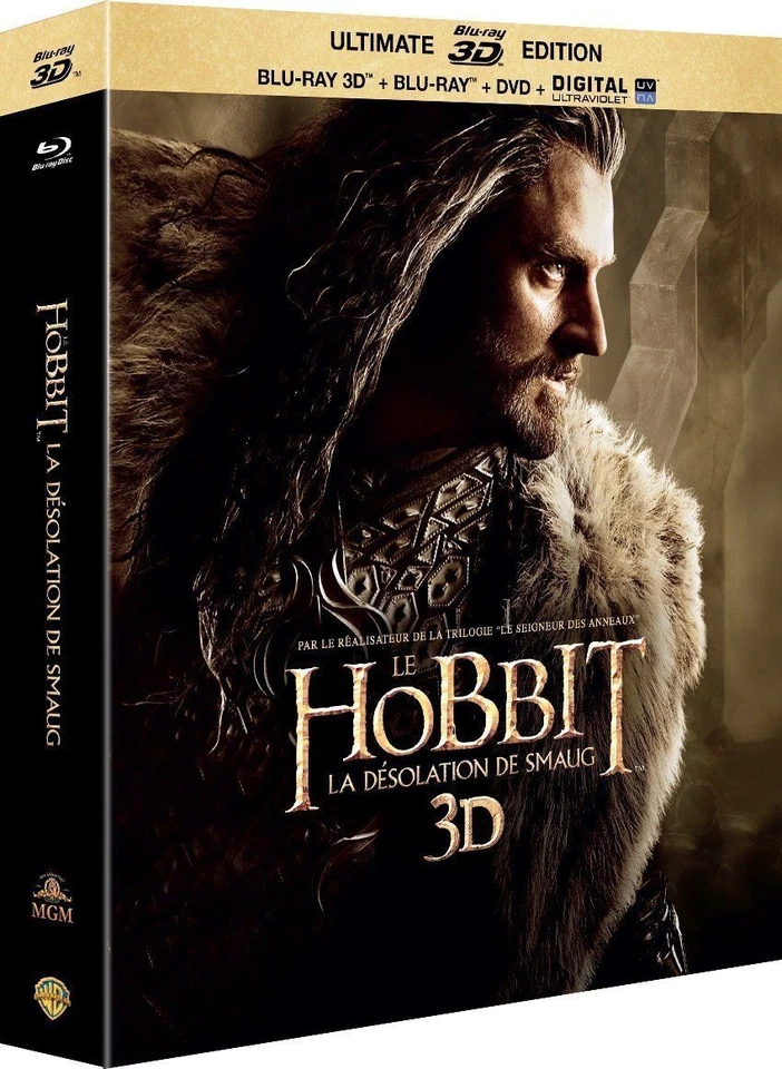 " The Hobbit: The Desolation of Smaug " - Blu-Ray 3D+2D+DVD+Digital New - Image 3 of 3