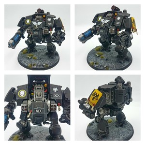 Raven Guard Redemptor Dreadnought Space Marine Painted Miniature Warhammer 40k Ebay