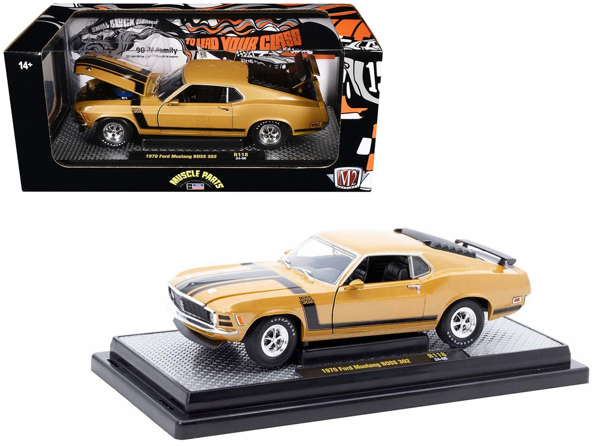 1970 Ford Mustang BOSS 302 Gold with Black Limited Edition