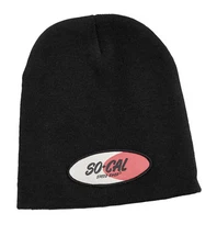 Men's So-Cal Speed Shop Black Signature Oval Logo Wool Beanie SSM6005HP10A