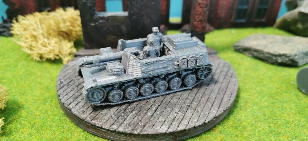 Panzer D'assalto II Bison 2 Senza Equipaggio Modello Kit Stampa 3D Scala 1/87 1/72 1:56 1:48
