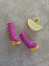 Capsule Chix Chicks Ctrl + Alt +Magic Doll Purse Shoes HOT PINK BOOTS LEMON