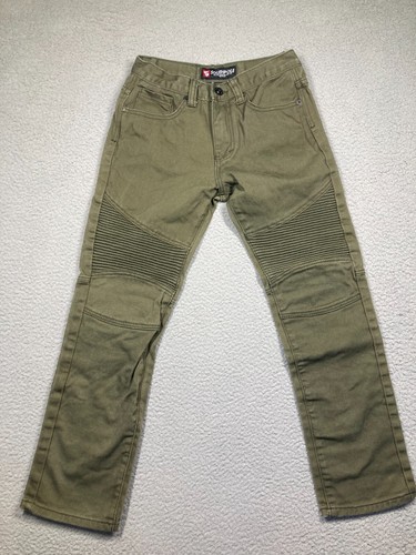 Southpole Jeans BOYS 14 26x26 Olive Green Moto Skater Rocker Grunge Streetwear - Picture 2 of 18
