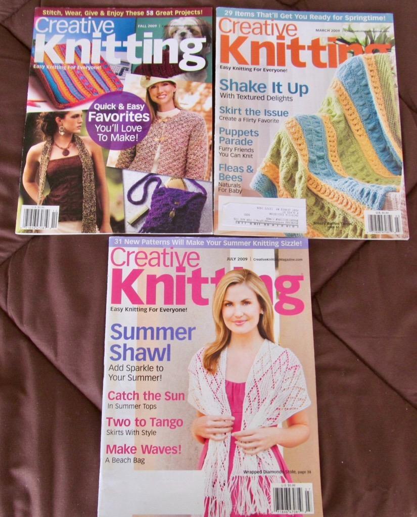 Lot of 3 CREATIVE KNITTING magazines Mar,2009/July,2009 & Fall 2009.  #26-mag | eBay