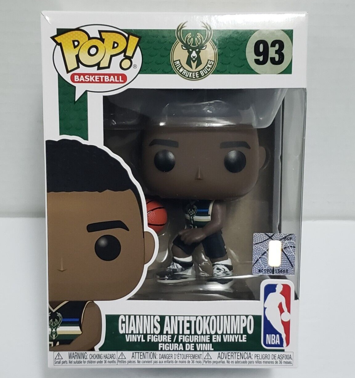 Giannis Antetokounmpo - Milwaukee Bucks Funko Pop! Figura De Vinilo Nba #93 Caja Desgaste