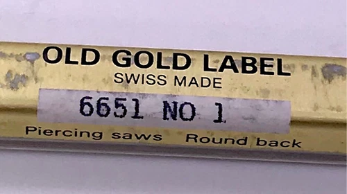 12X Bergeon 6651 N. 1 Jeweler And Goldsmith Saws 3WC