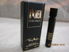 A* MEN PURE MALT by Thierry Mugler 0.04 FL oz /  1.2 ML EDT Sample Vial Spray