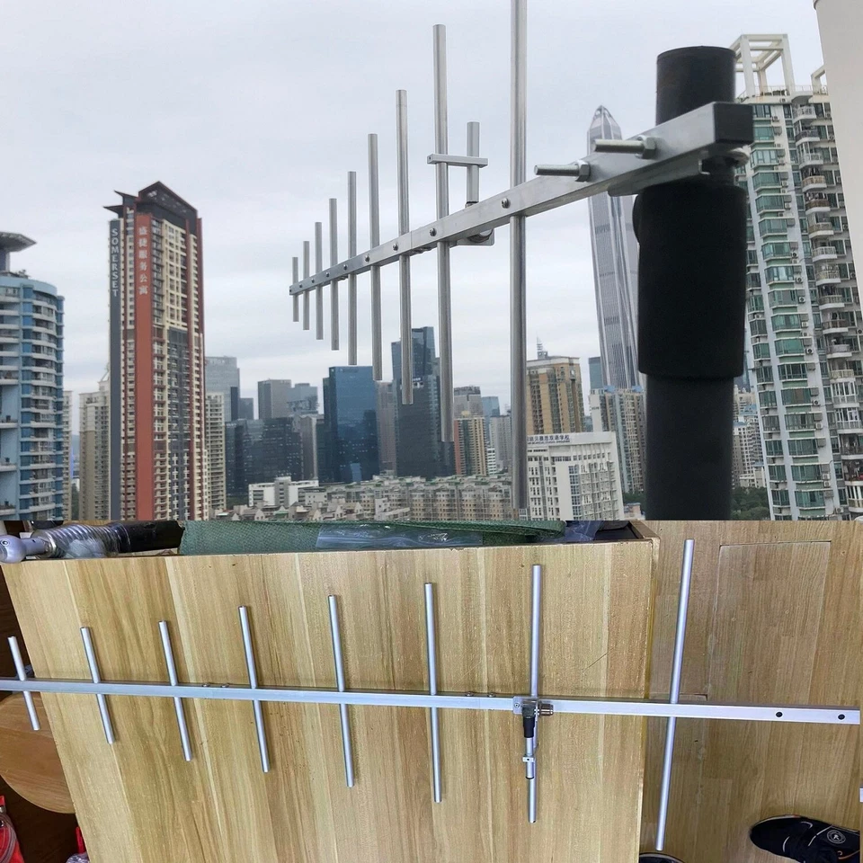 Антенна YAGI 9 элементов UHF 350-500 МГц SO239 мобильное радио повторитель базовая станция - Изображение 3 из 4