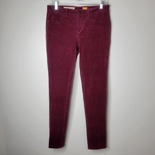 Pilcro The Letterpress 29 Anthropologie Maroon Stretch Corduroy Skinny Pant