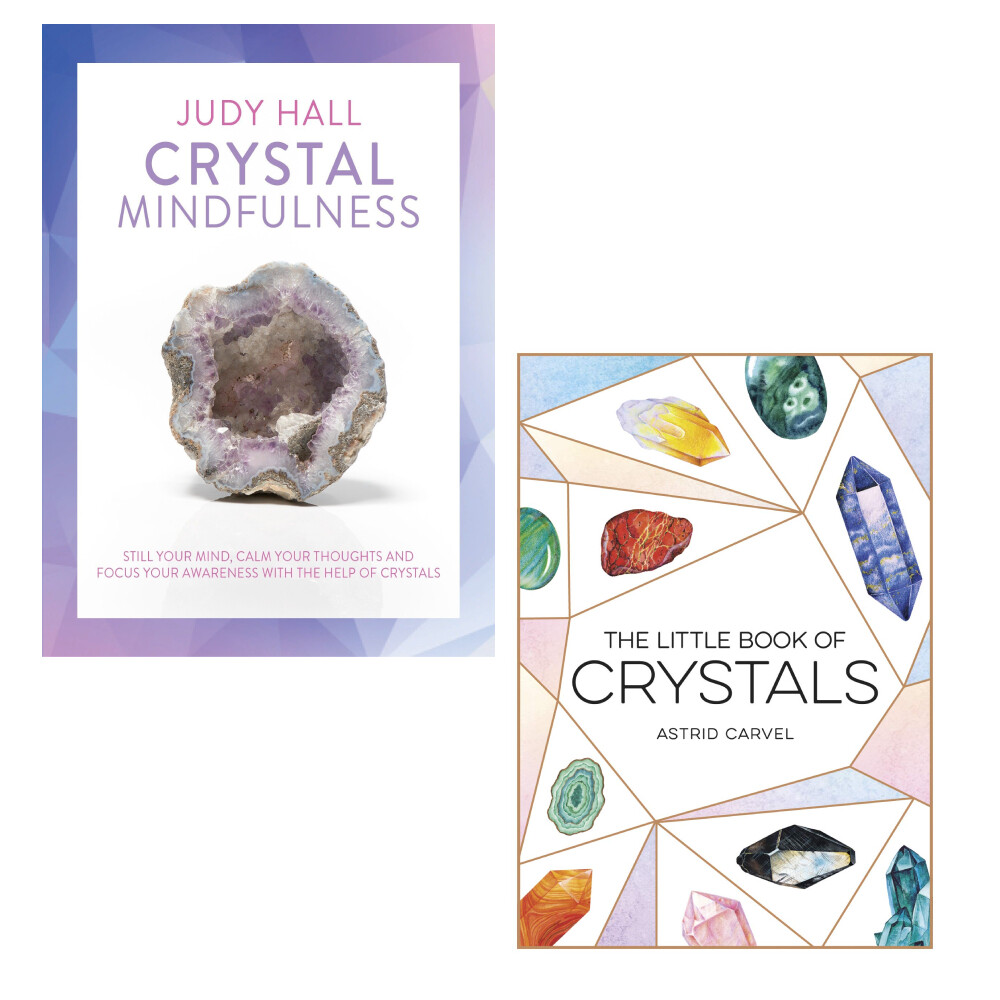 Crystal Mindfulness, The Little Book of Crystals 2 Books Collection Set PB NEW