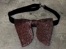 Handmade Oversized Bow tie Vintage style 70`s Black/Pink Glitter Wedding Gift