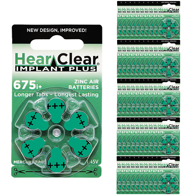 Hearing aid batteries 675P Cochlear Implant - Buy large packs online Hearing aid batteries 675P Cochlear Implant - Buy large packs online