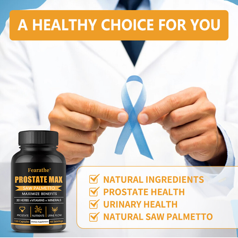 PROSTATE health MAX SAW PALMETTO MAXIMIZE BENEFITS 30 HERBS +VITAMINS