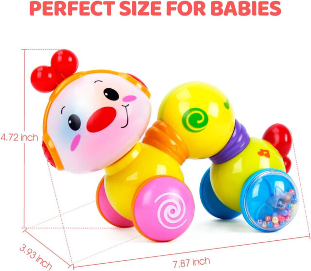 Baby Toys 6 Months Plus - Musical Press and Go Inchworm Toy Baby Toys 6 Months Plus - Musical Press and Go Inchworm Toy