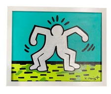 Keith Haring Graffiti Art Pop Art The Twins NYC Original Painting