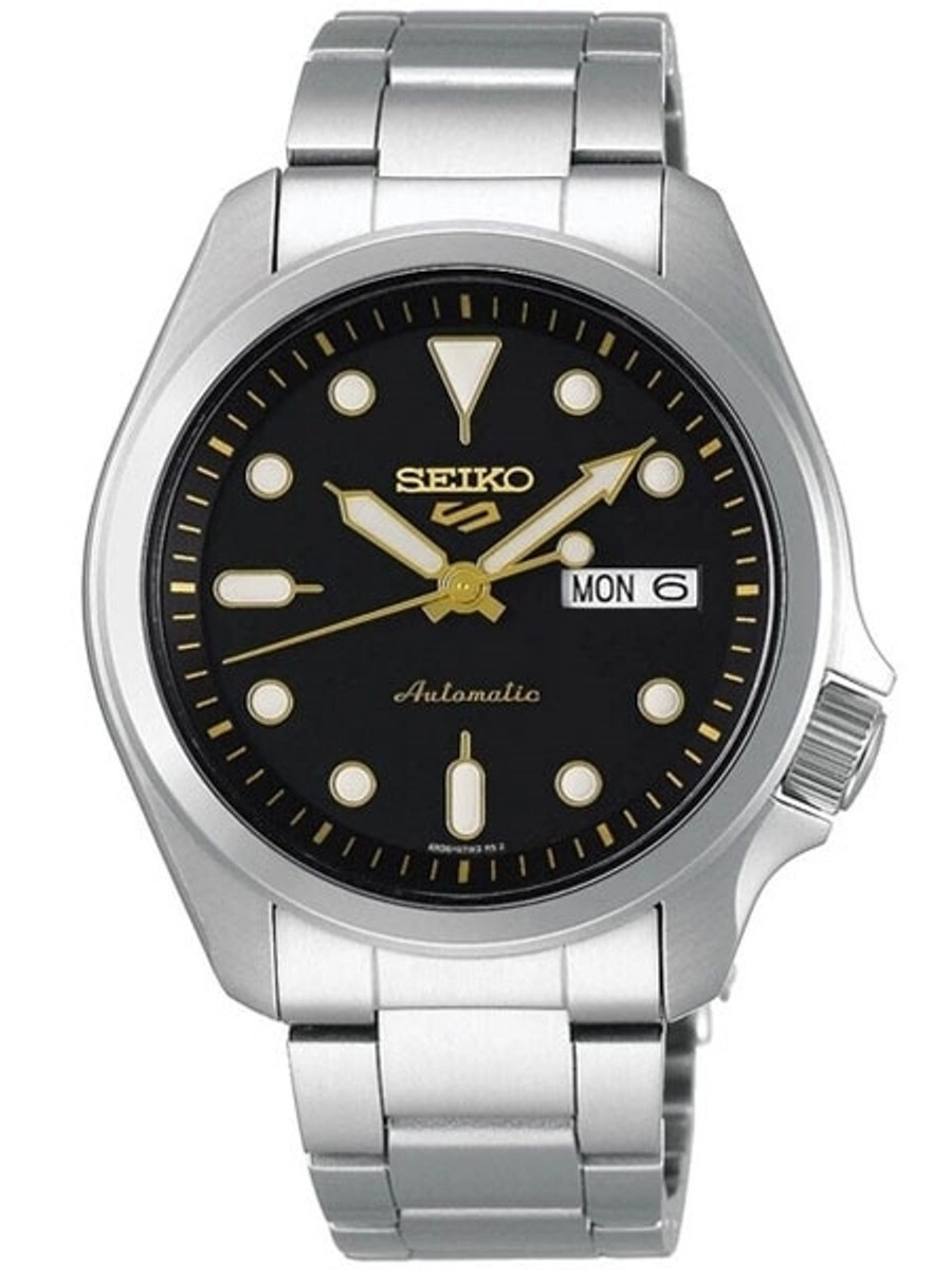 SEIKO SPORTS 70 ブラックダイヤル Seiko 5 Sports Automatic Black Dial Steel Bracelet Mens