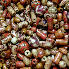 Wooden beads, mixed patterns, mixed shapes Round, Tube, Rice, 100 ,  W300