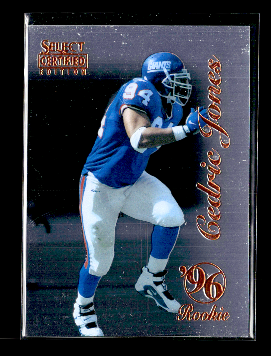 1996 Select Certified #86 Cedric Jones RC New York Giants | eBay