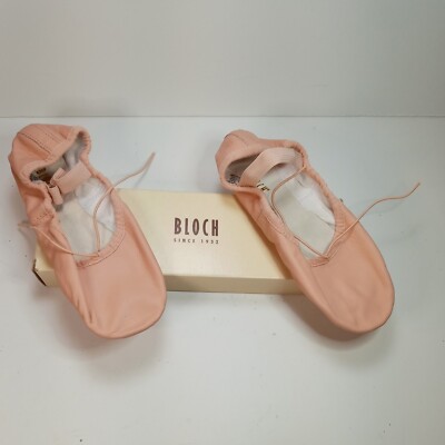 Bloch Pink Ballet Shoes Full Leather Sole SO258L Size 2.5 Girls