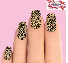 Waterslide Full Nail Decals Set of 10 - Leopard Print