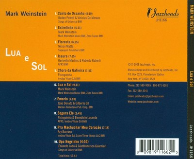 MARK WEINSTEIN - LUA E SOL NEW CD