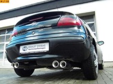 FOX Duplex Sportauspuff Opel Tigra A ab Bj.92 1.4l 1.6l re li je 2x90mm Absorber