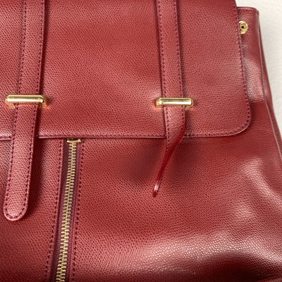 Borse In Pelle Made In Italy Genuine Leather Maroon Rust Red  display picture 1