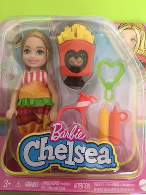 Barbie Club Chelsea - Bambola Con Costume Da Hamburger E Cucciolo - Foto 3