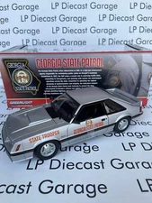 GREENLIGHT 1982 Ford Mustang SSP Georgia State Patrol Police State Trooper 1:18
