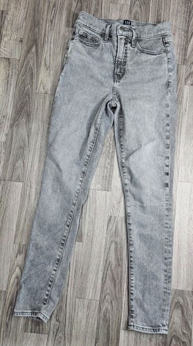 Gap Womens Size 0 / 25 Pockets True Skinny Denim Grey Jeans