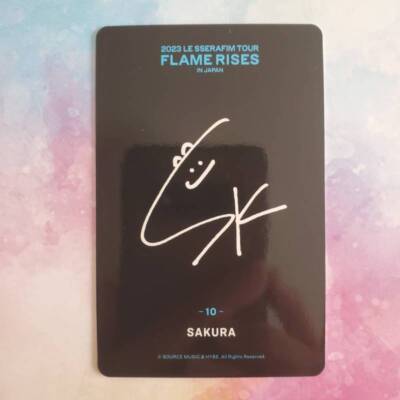 LE SSERAFIM FLAME RISES IN JAPAN 2023 TOUR Weverse Japan Photocard