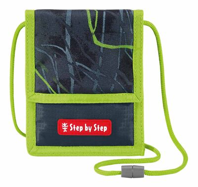 Step by Step Neck Pouch Brustbeutel Danger Cat Chiko dunkelgrau blaugrau Neu