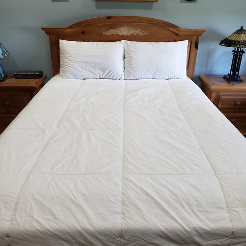 Calvin Klein Duvet Insert King White Cotton Down Alternative Hotel Comforter