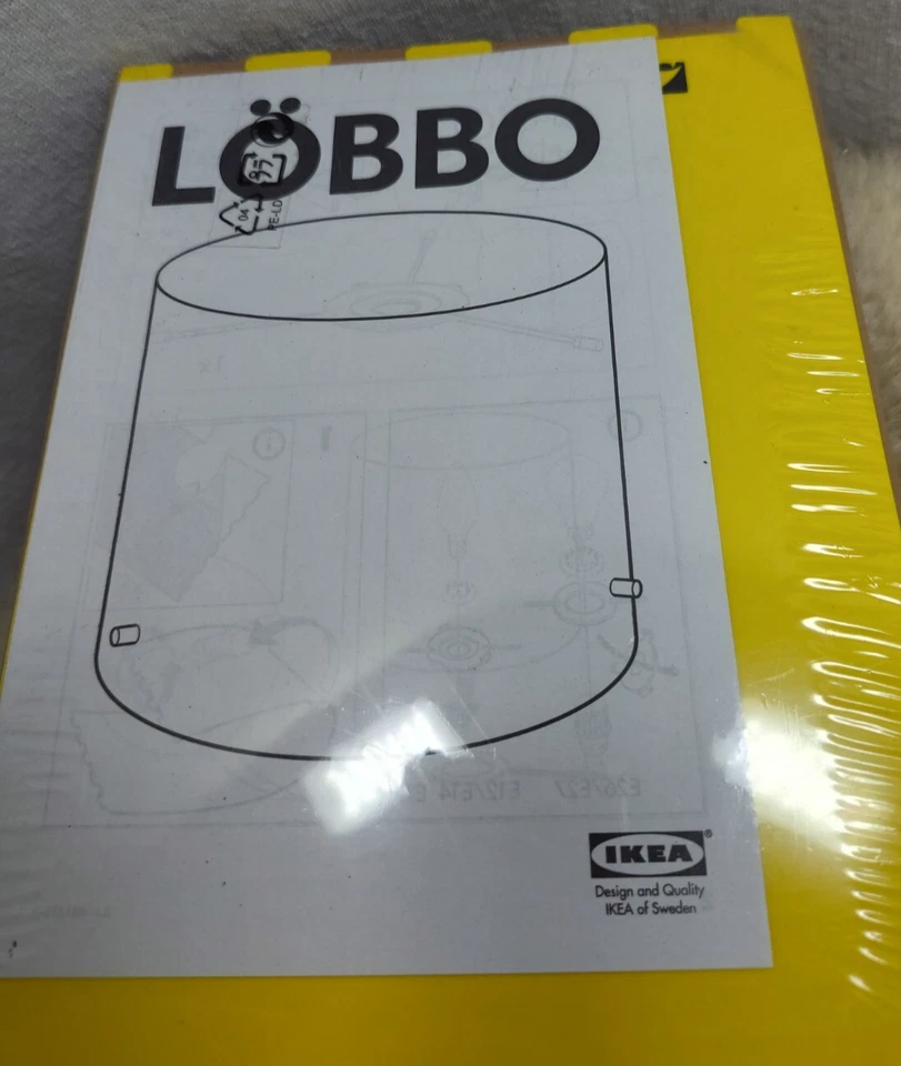 IKEA LOBBO LAMPSHADE VINYL 15cm 6" SET OF 2 GREEN & YELLOW BRAND NEW SEALED - Image 4 of 4