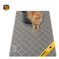 Katzenklo Matte Streukontrolle 61X43Cm Gitter Netz Grau Wasserd