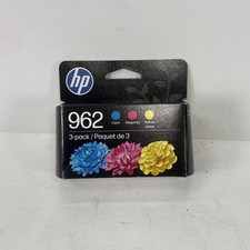 HP 962 Color Ink Cartridges 3-Pack Cyan Magenta Yellow Exp 2028  NEW