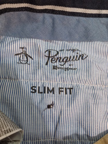 Original Penguin Shorts Mens 32 Khaki Slim Fit Chino Summer Casual Flat Front - Picture 5 of 7