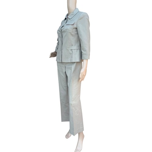 T Tahari 6 Business Anzug Set Jacke & Hose 2-teilig Safari Utility gerades Bein - Bild 2 von 16