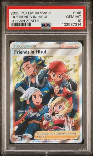 PSA 10 - SWSH Crown Zenith - Friends in Hisui - 148/159 - Ultra Rare