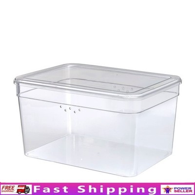 Extra Tall Clear Plastic Shoe Box W/ Lid Stackable Organizer High Heels New