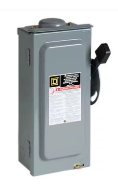 Square D D222NRB General Duty Safety Switch Fusible 60A 2-Pole  240V NEMA 3R