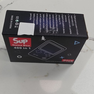 SUP Game Box 400 in 1 Plus Handheld System Black Backlit Rechargeable AV