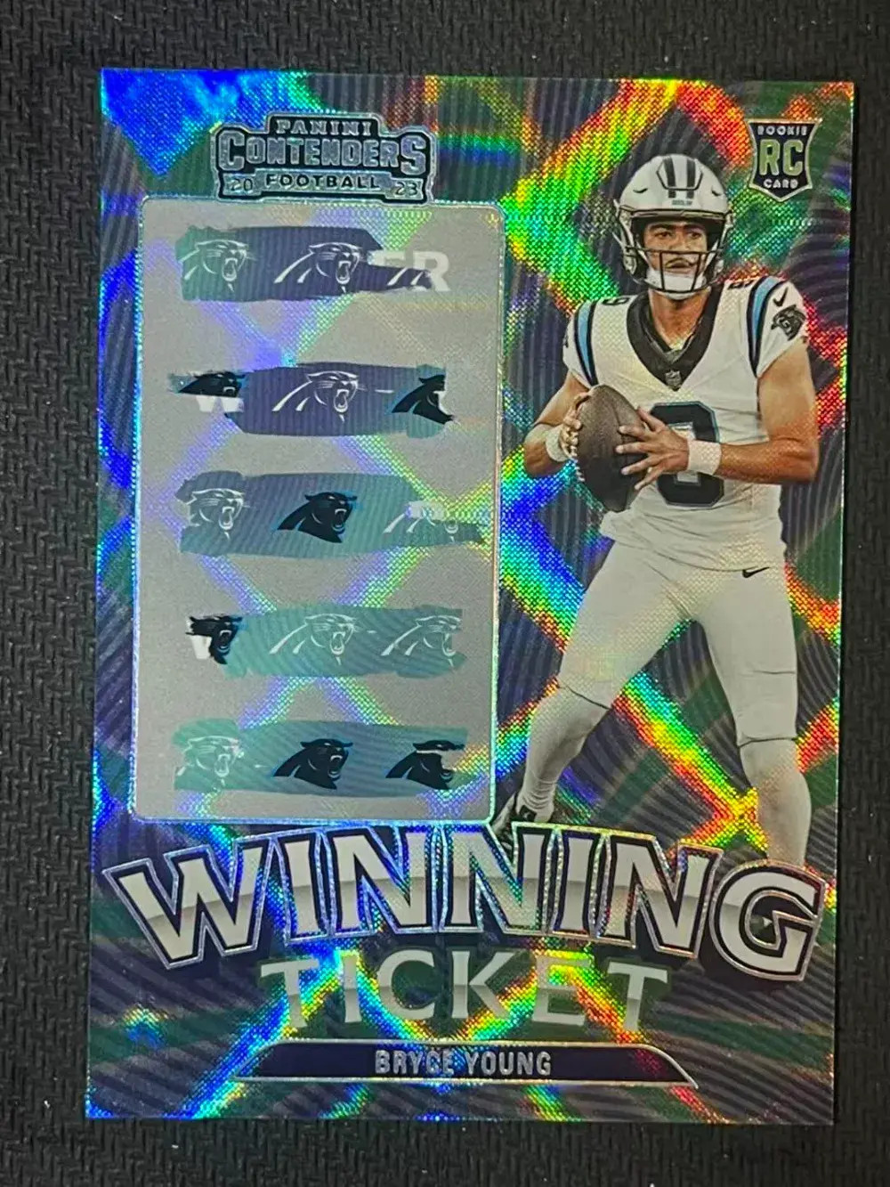2023 Contenders Bryce Young Winning Ticket RC Rookie #18 Panthers Diamond -GL12