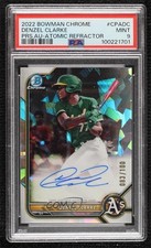 2022 Bowman Chrome Prospect Atomic Refractor Denzel Clarke PSA 9 MINT Auto 16qe