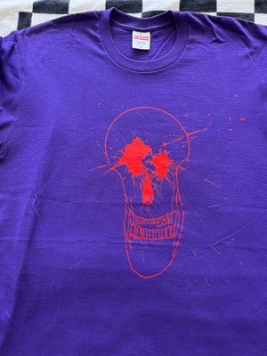Supreme X Ralph Steadman Skull Tee Purple Size Med