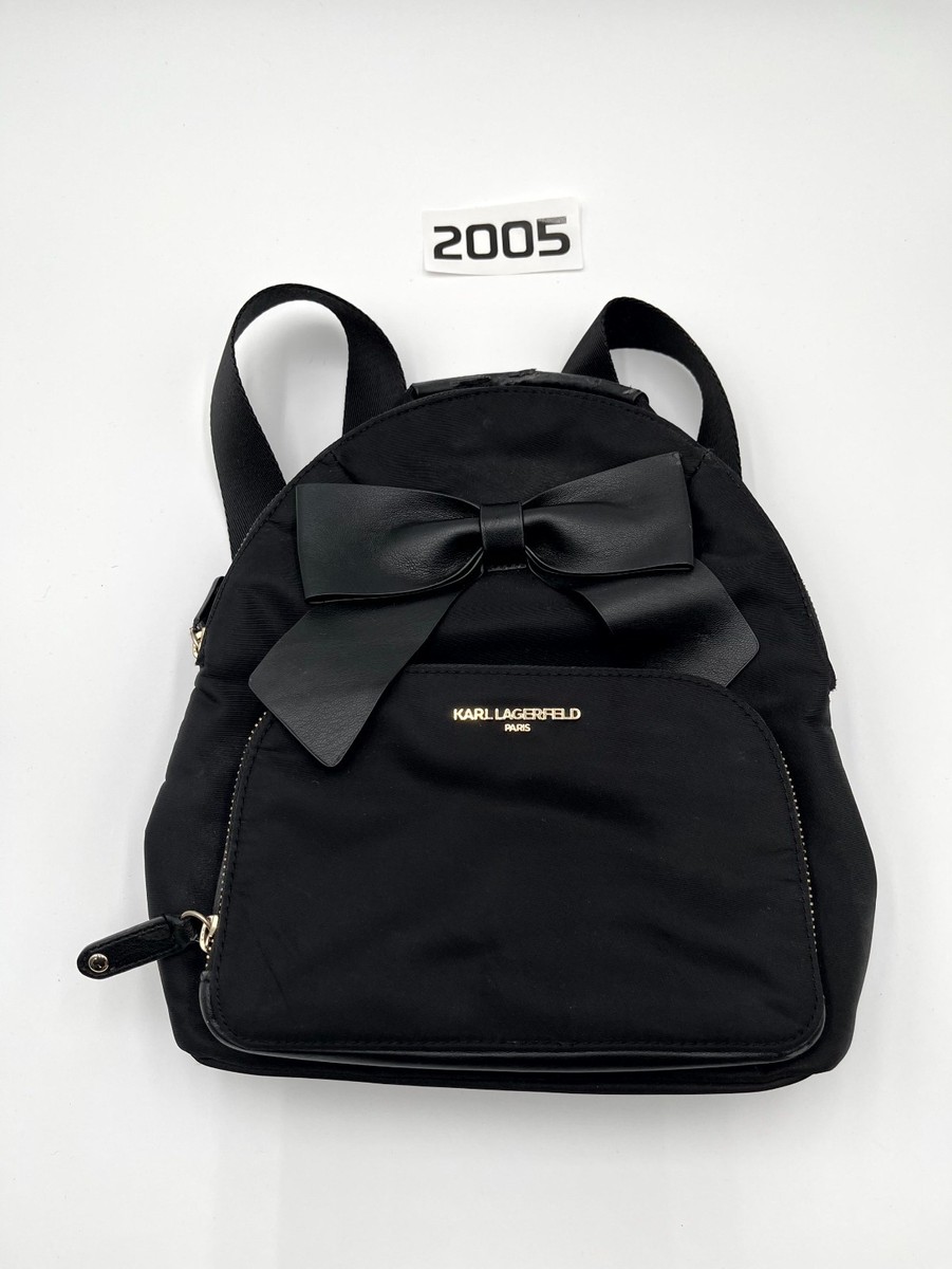 Karl Lagerfeld Paris Mini Backpack Womens Kris Bow Black  display picture 1