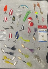 Freshwater  fishing lures Etc lot - Estate Find Mixed New and Some Used?
